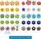 300Pcs Millefiori Lampwork Glass Beads Flat Flower Glass Beads Millefiori Loose Spacer Beads 4-7.2mm